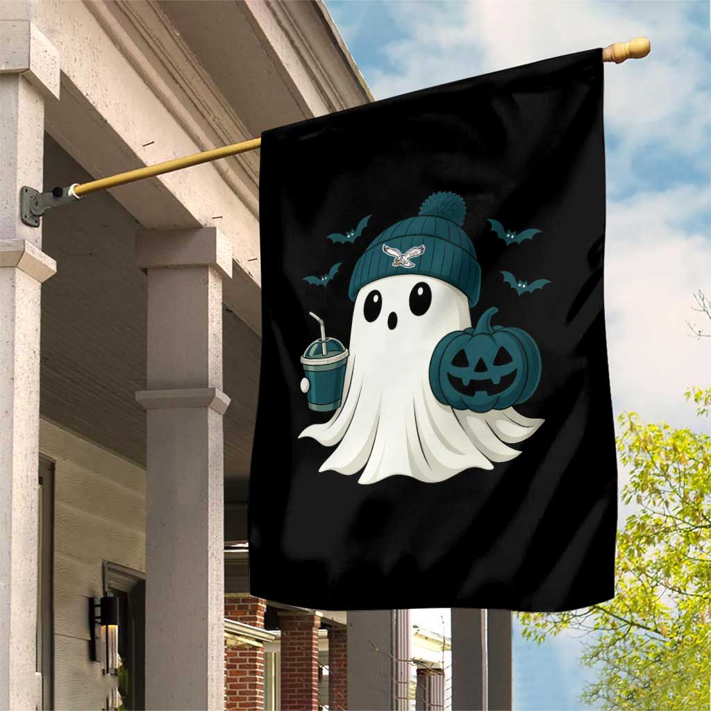 Philadelphia Ghost Halloween Garden Flag Retro Halloween Costume Philadelphia Fan - Wonder Print Shop