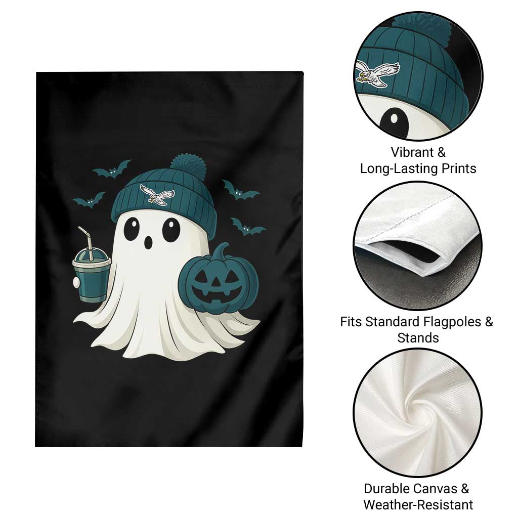 Philadelphia Ghost Halloween Garden Flag Retro Halloween Costume Philadelphia Fan - Wonder Print Shop