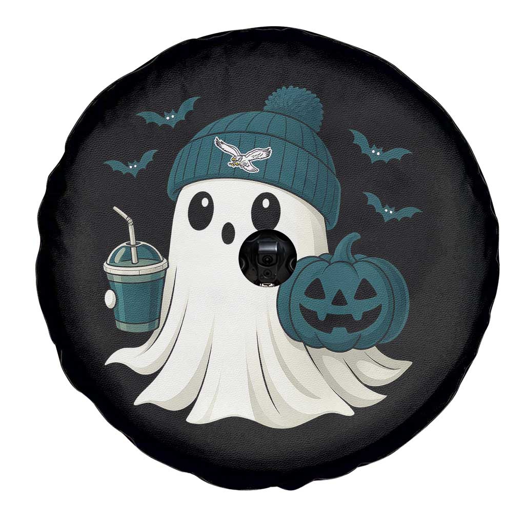 Philadelphia Ghost Halloween Spare Tire Cover Retro Halloween Costume Philadelphia Fan - Wonder Print Shop
