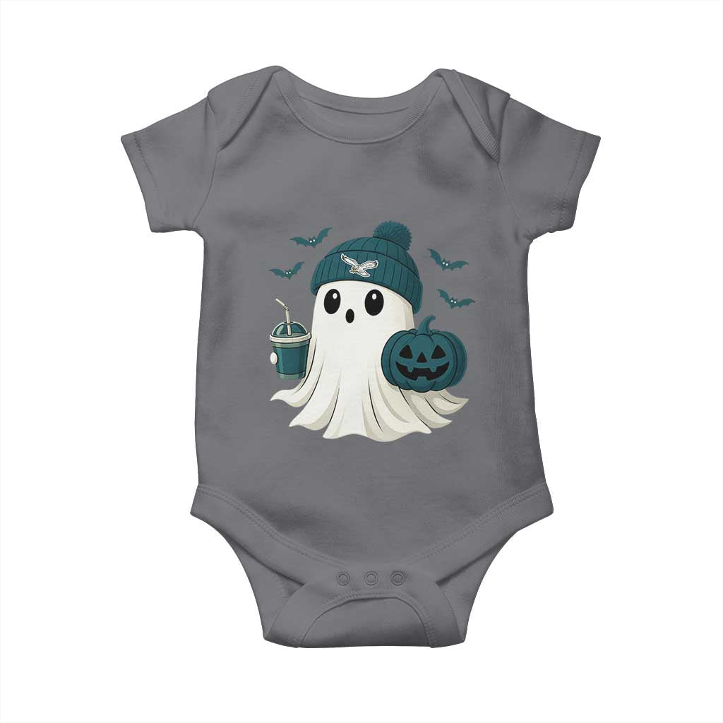Philadelphia Ghost Halloween Baby Onesie Retro Halloween Costume Philadelphia Fan - Wonder Print Shop
