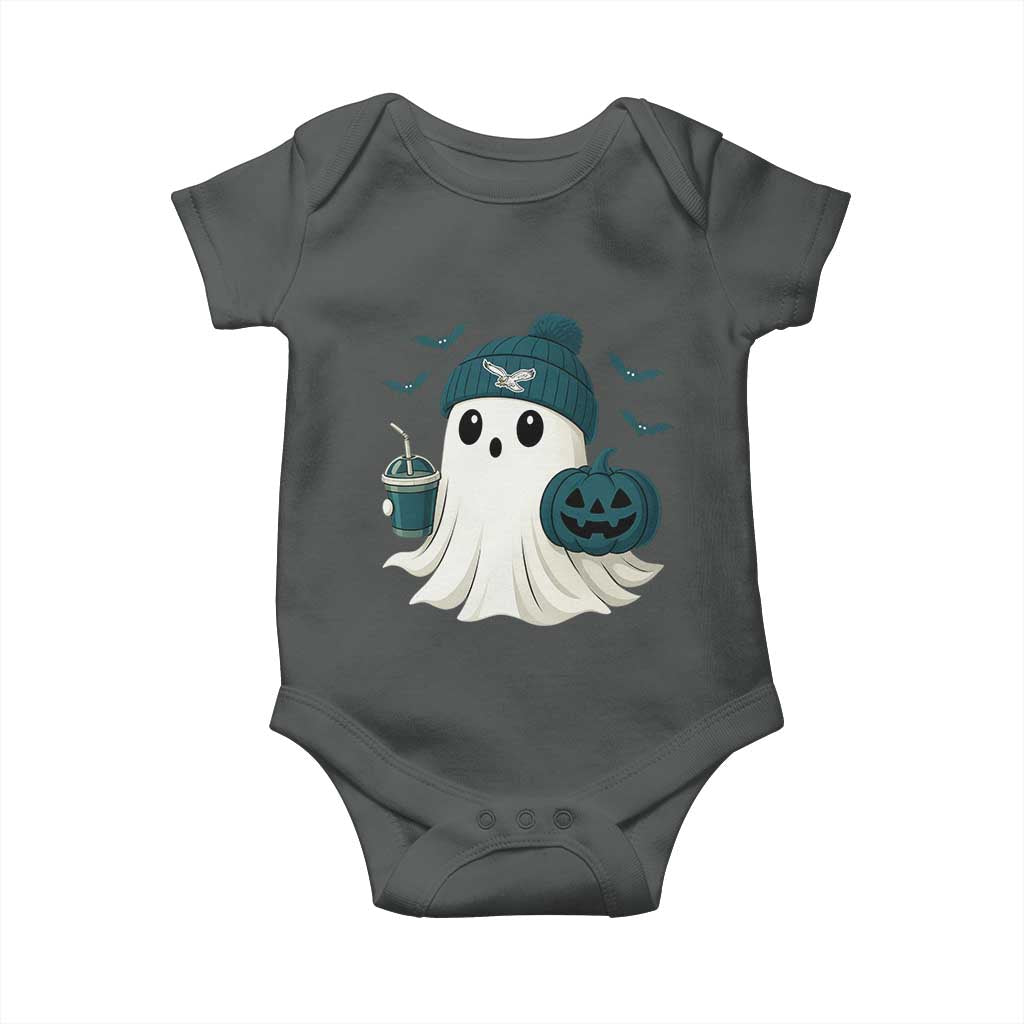 Philadelphia Ghost Halloween Baby Onesie Retro Halloween Costume Philadelphia Fan - Wonder Print Shop