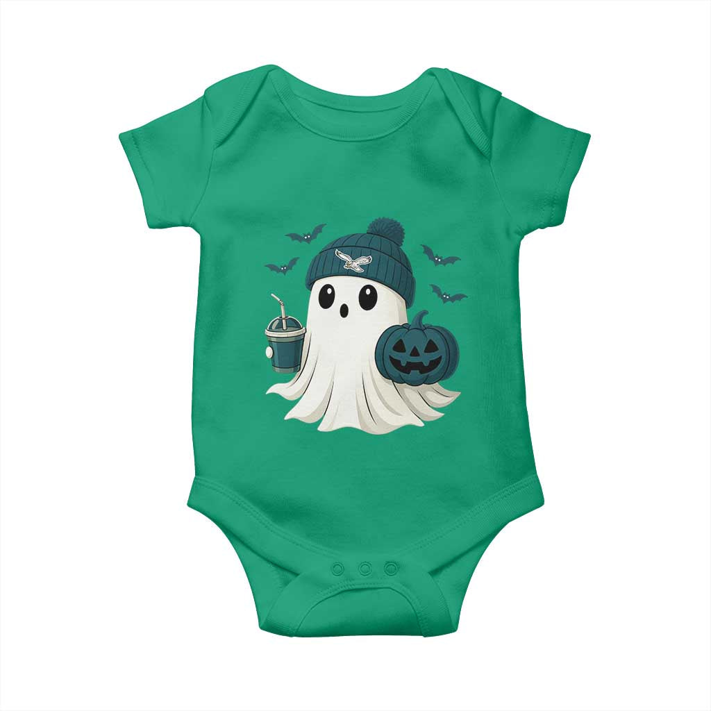 Philadelphia Ghost Halloween Baby Onesie Retro Halloween Costume Philadelphia Fan - Wonder Print Shop