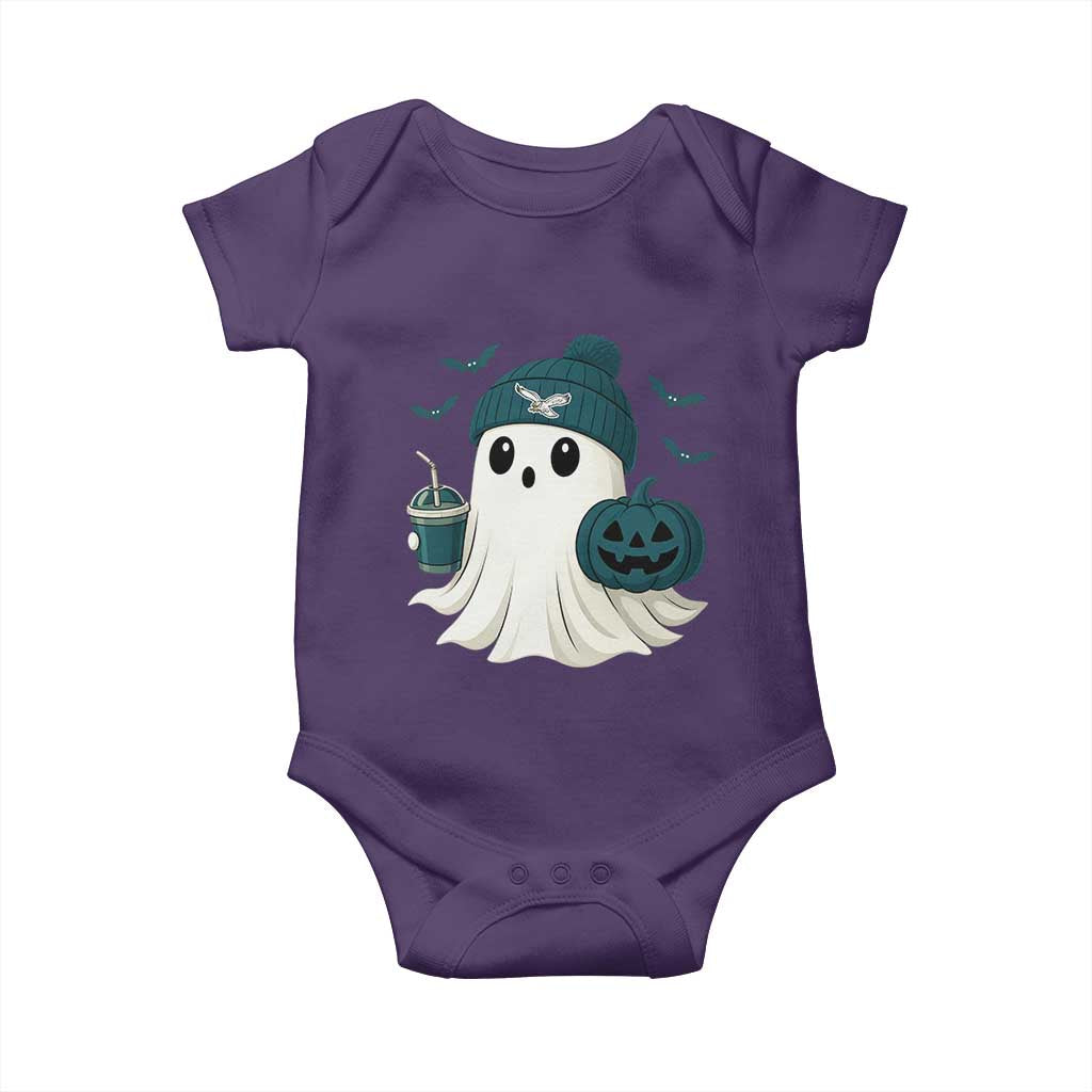 Philadelphia Ghost Halloween Baby Onesie Retro Halloween Costume Philadelphia Fan - Wonder Print Shop