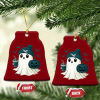 Philadelphia Ghost Halloween Ceramic Ornament Retro Halloween Costume Philadelphia Fan - Wonder Print Shop