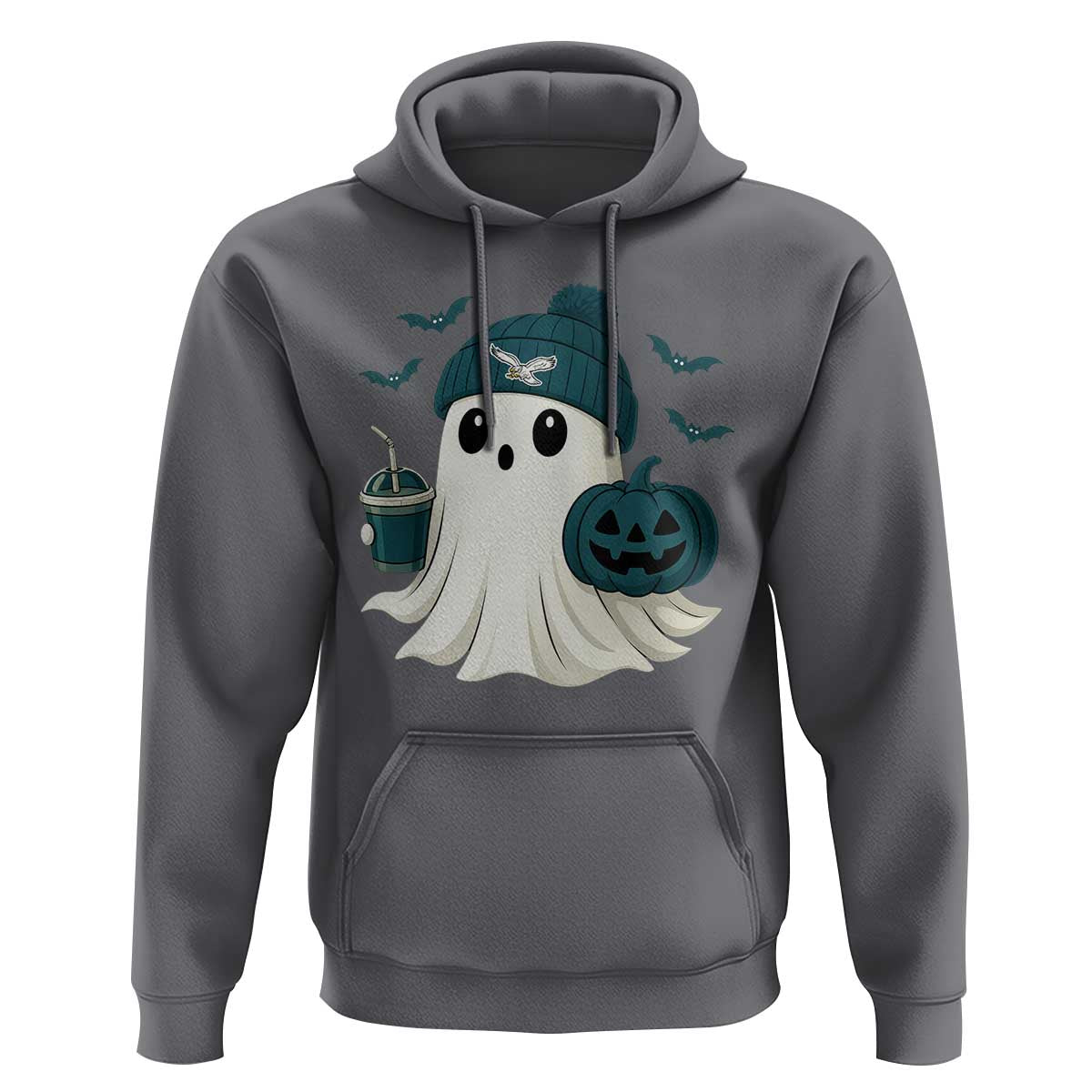 Philadelphia Ghost Halloween Hoodie Retro Halloween Costume Philadelphia Fan - Wonder Print Shop