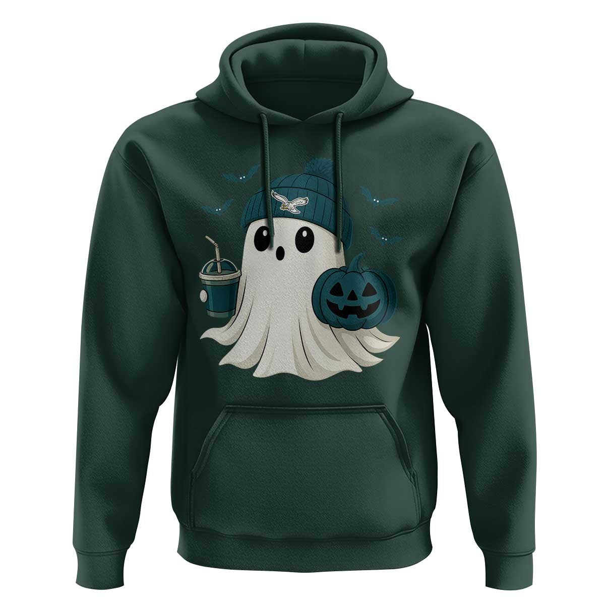 Philadelphia Ghost Halloween Hoodie Retro Halloween Costume Philadelphia Fan - Wonder Print Shop