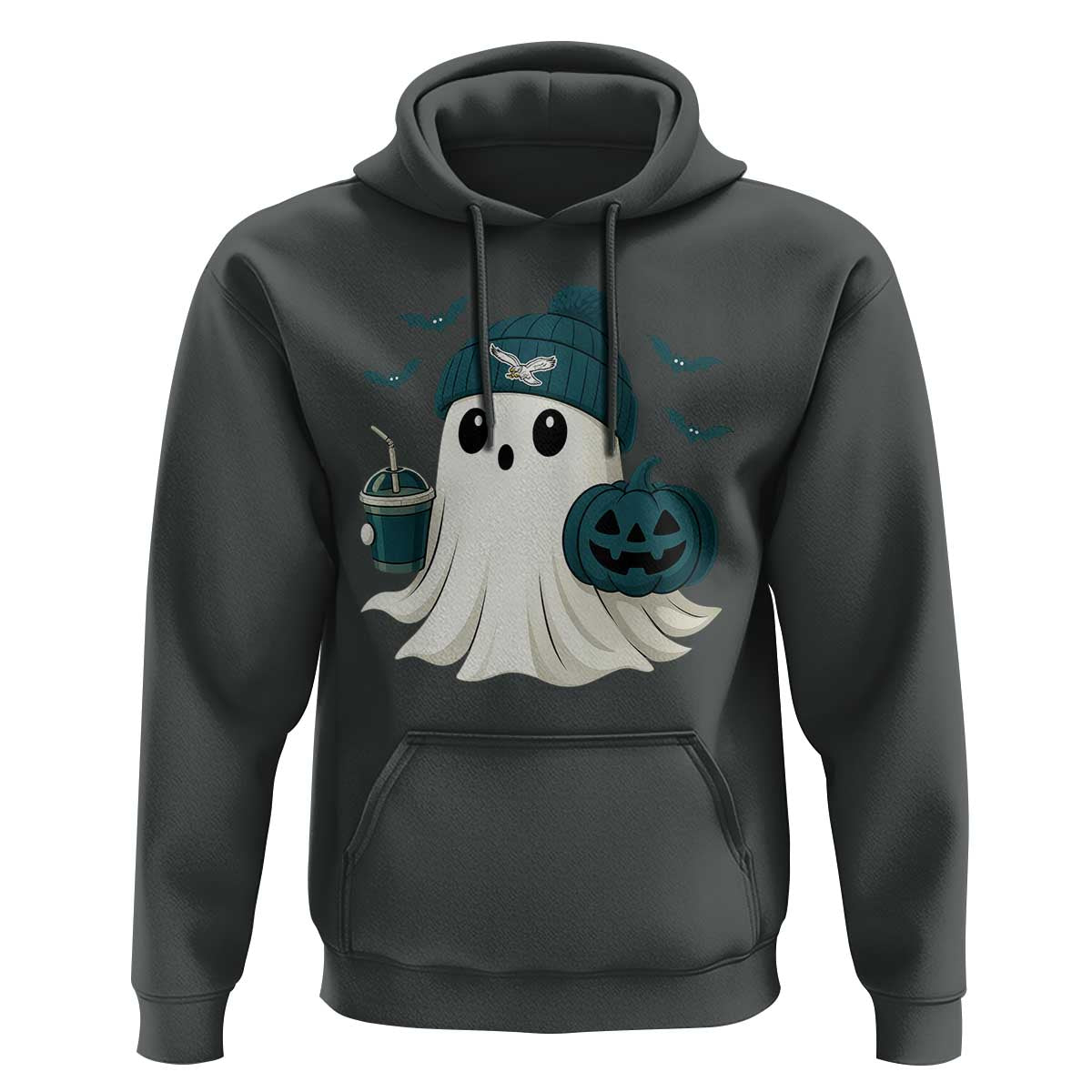 Philadelphia Ghost Halloween Hoodie Retro Halloween Costume Philadelphia Fan - Wonder Print Shop