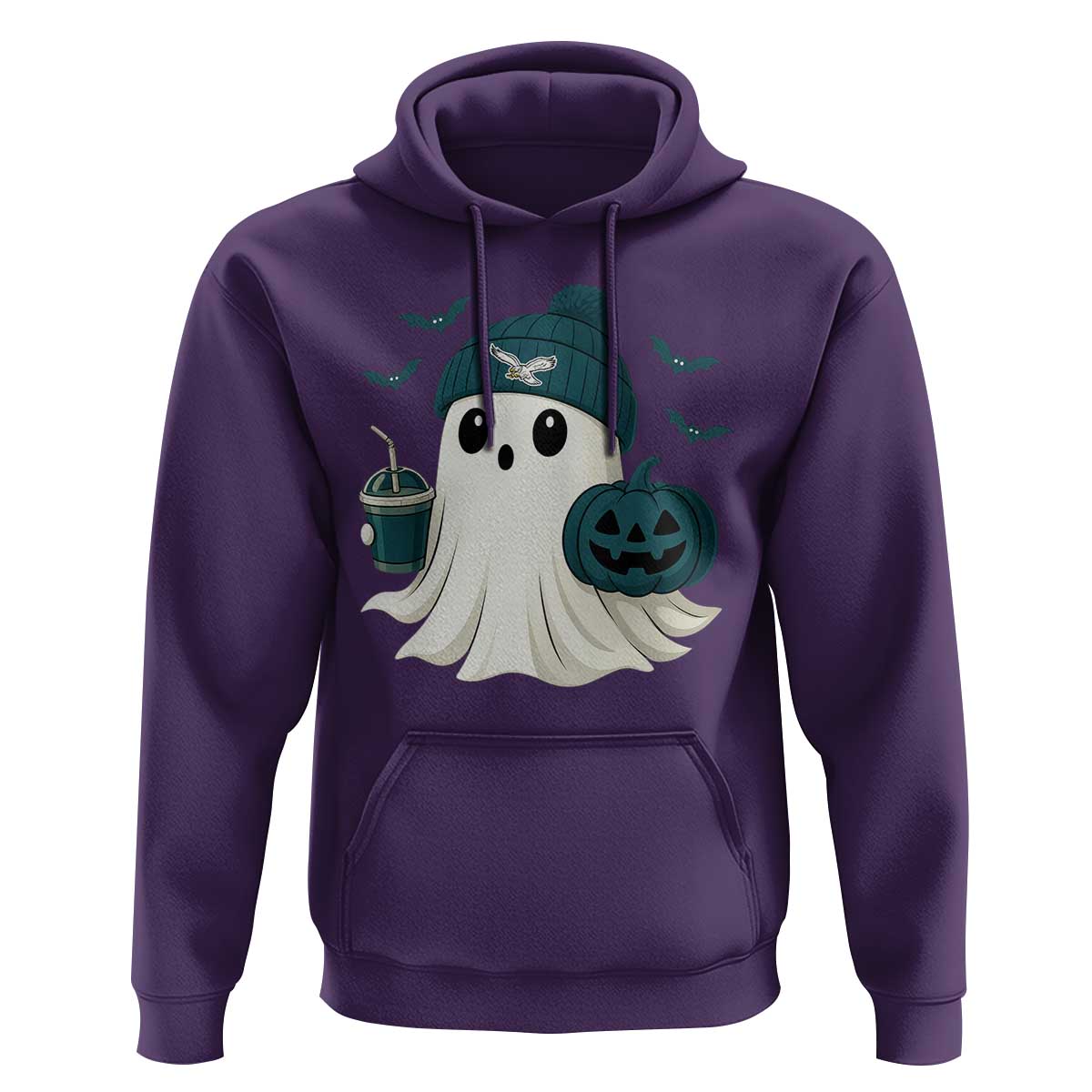 Philadelphia Ghost Halloween Hoodie Retro Halloween Costume Philadelphia Fan - Wonder Print Shop