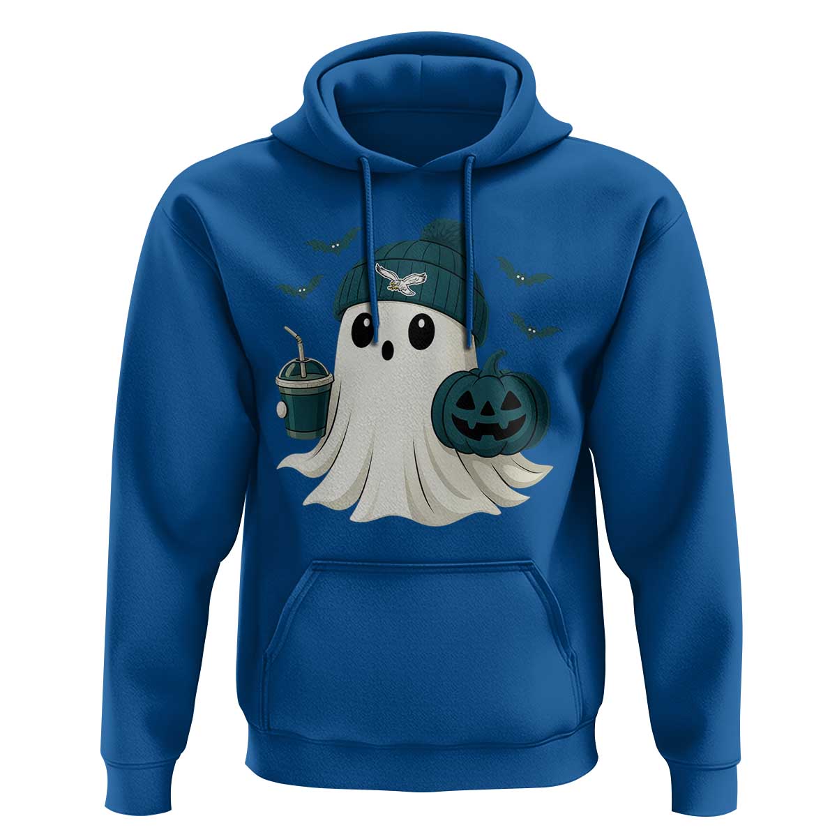 Philadelphia Ghost Halloween Hoodie Retro Halloween Costume Philadelphia Fan - Wonder Print Shop