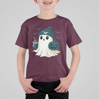 Philadelphia Ghost Halloween T Shirt For Kid Retro Halloween Costume Philadelphia Fan - Wonder Print Shop