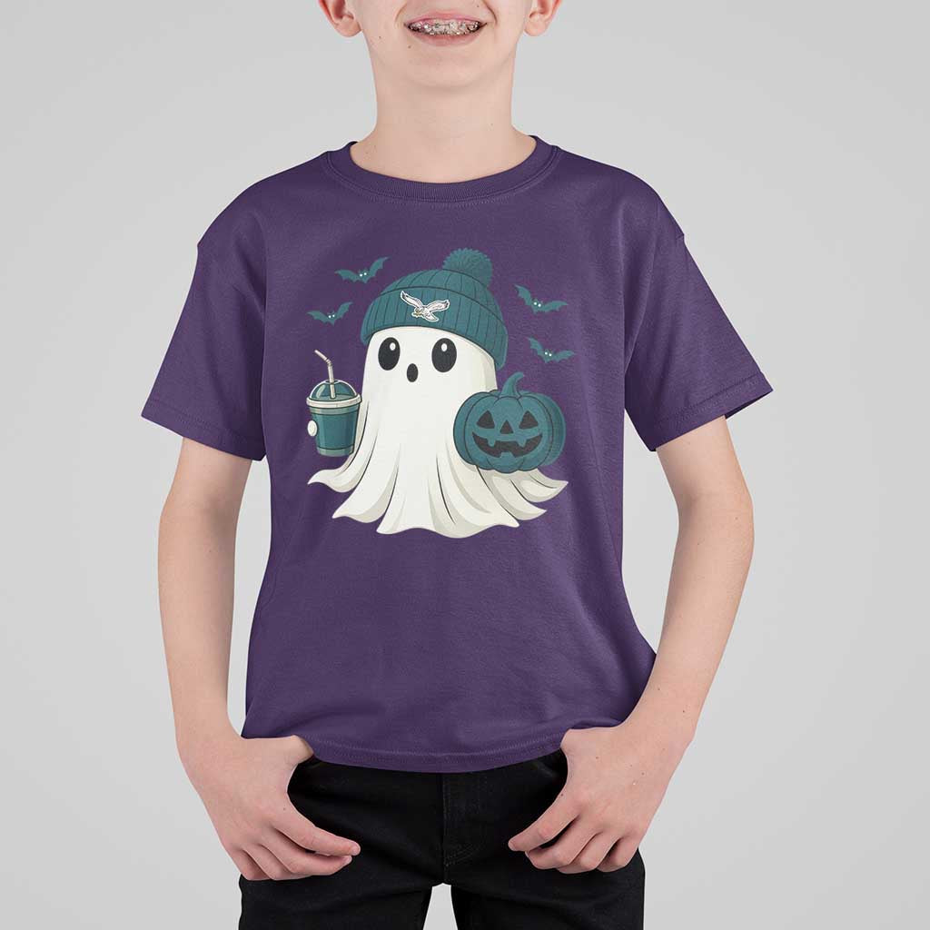 Philadelphia Ghost Halloween T Shirt For Kid Retro Halloween Costume Philadelphia Fan - Wonder Print Shop