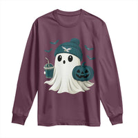 Philadelphia Ghost Halloween Long Sleeve Shirt Retro Halloween Costume Philadelphia Fan - Wonder Print Shop