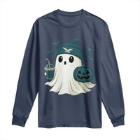 Philadelphia Ghost Halloween Long Sleeve Shirt Retro Halloween Costume Philadelphia Fan - Wonder Print Shop