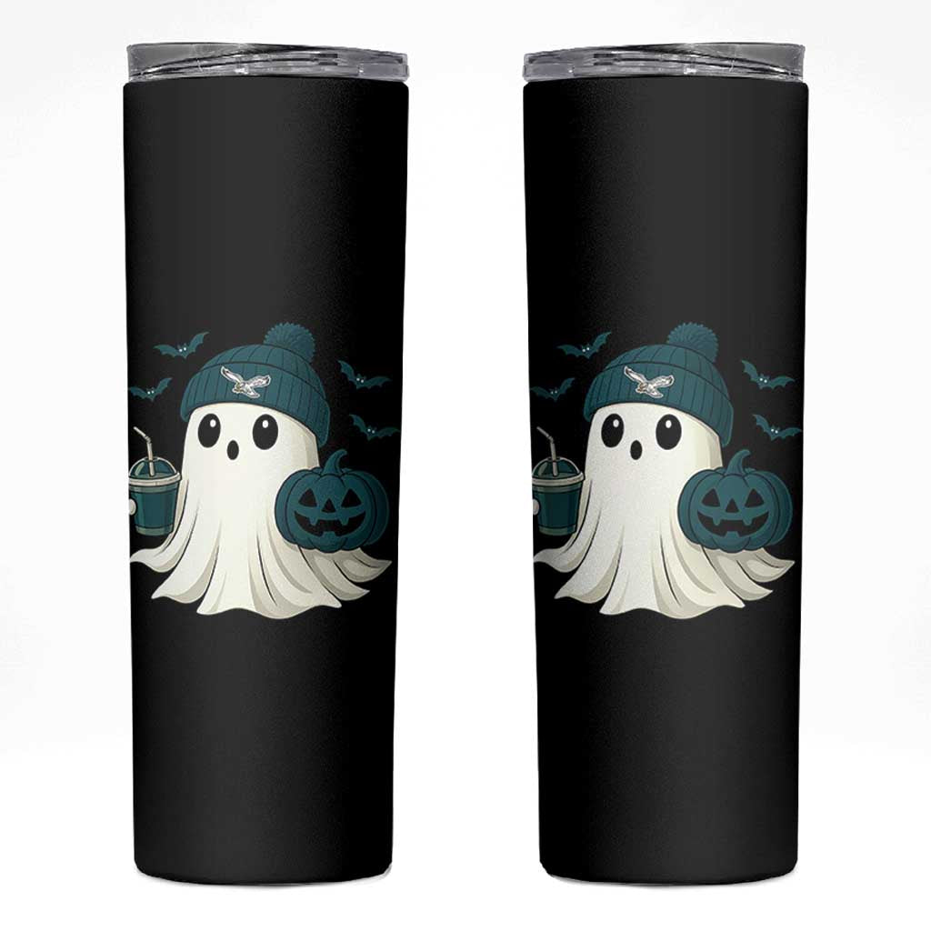 Philadelphia Ghost Halloween Skinny Tumbler Retro Halloween Costume Philadelphia Fan - Wonder Print Shop