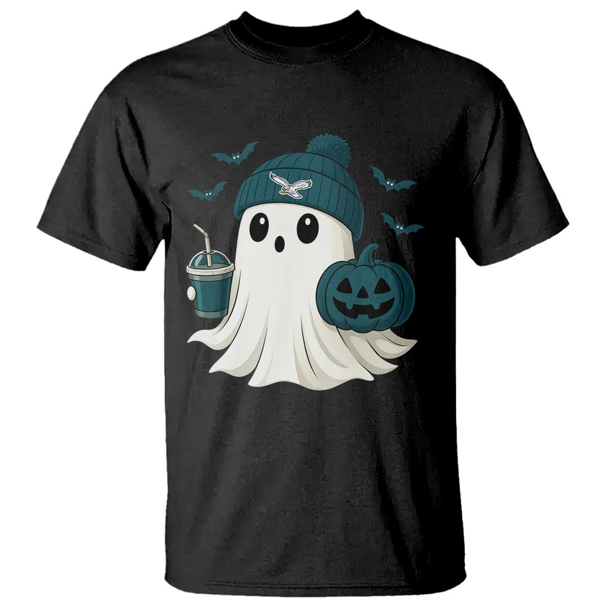 Philadelphia Ghost Halloween T Shirt Retro Halloween Costume Philadelphia Fan - Wonder Print Shop