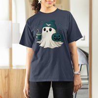 Philadelphia Ghost Halloween T Shirt For Women Retro Halloween Costume Philadelphia Fan - Wonder Print Shop