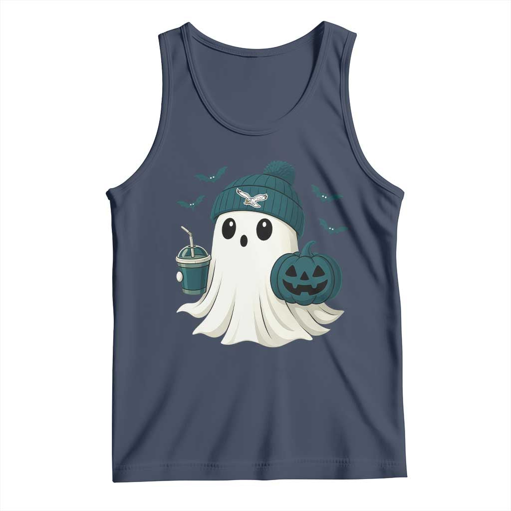 Philadelphia Ghost Halloween Tank Top Retro Halloween Costume Philadelphia Fan - Wonder Print Shop