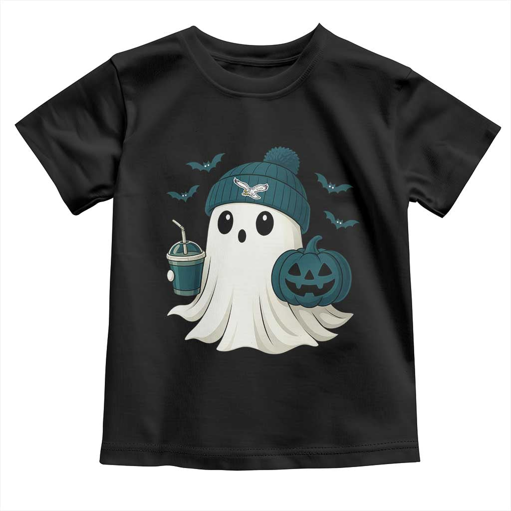 Philadelphia Ghost Halloween Toddler T Shirt Retro Halloween Costume Philadelphia Fan - Wonder Print Shop
