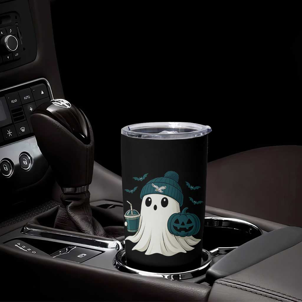 Philadelphia Ghost Halloween Tumbler Cup Retro Halloween Costume Philadelphia Fan - Wonder Print Shop