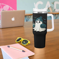 Philadelphia Ghost Halloween Tumbler With Handle Retro Halloween Costume Philadelphia Fan - Wonder Print Shop