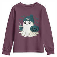 Philadelphia Ghost Halloween Youth Sweatshirt Retro Halloween Costume Philadelphia Fan - Wonder Print Shop