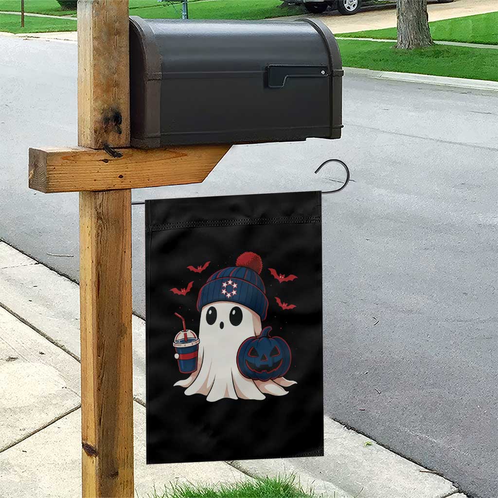 Ghost Halloween Garden Flag Retro Patriots Halloween Costume - Wonder Print Shop