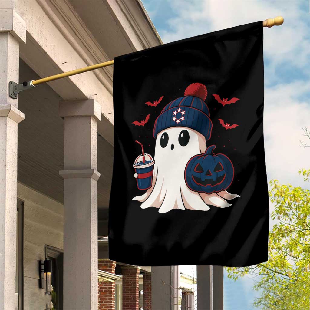 Ghost Halloween Garden Flag Retro Patriots Halloween Costume - Wonder Print Shop
