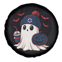 Ghost Halloween Spare Tire Cover Retro Patriots Halloween Costume - Wonder Print Shop