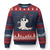 Ghost Halloween Ugly Christmas Sweater Retro Patriots Halloween Costume - Wonder Print Shop
