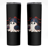 Ghost Halloween Skinny Tumbler Retro Patriots Halloween Costume - Wonder Print Shop