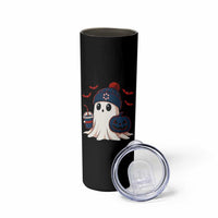 Ghost Halloween Skinny Tumbler Retro Patriots Halloween Costume - Wonder Print Shop