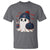 Ghost Halloween T Shirt Retro Patriots Halloween Costume - Wonder Print Shop