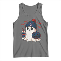 Ghost Halloween Tank Top Retro Patriots Halloween Costume - Wonder Print Shop