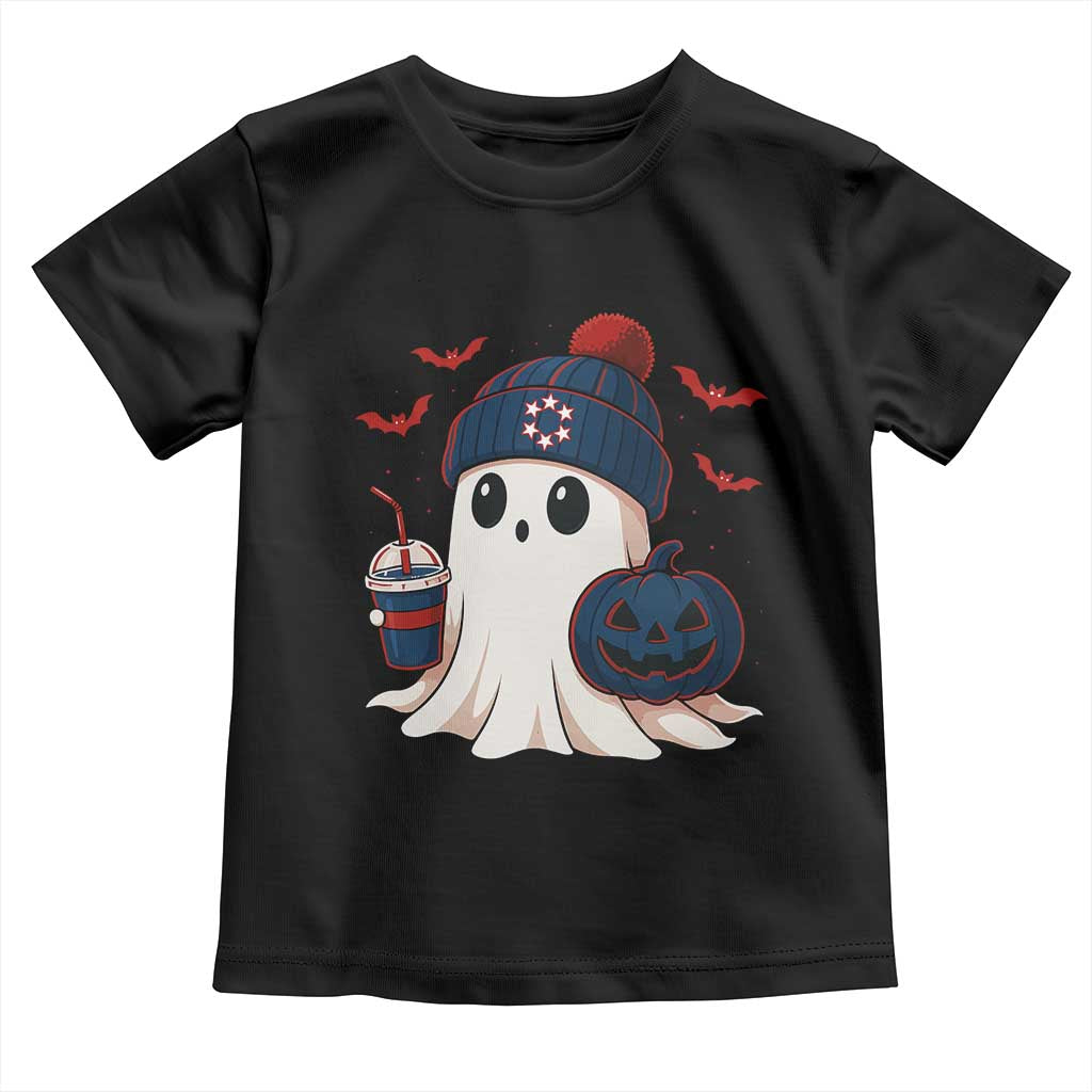 Ghost Halloween Toddler T Shirt Retro Patriots Halloween Costume - Wonder Print Shop