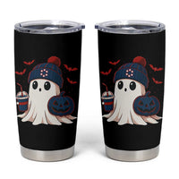 Ghost Halloween Tumbler Cup Retro Patriots Halloween Costume - Wonder Print Shop