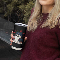Ghost Halloween Tumbler Cup Retro Patriots Halloween Costume - Wonder Print Shop