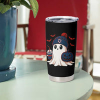 Ghost Halloween Tumbler Cup Retro Patriots Halloween Costume - Wonder Print Shop