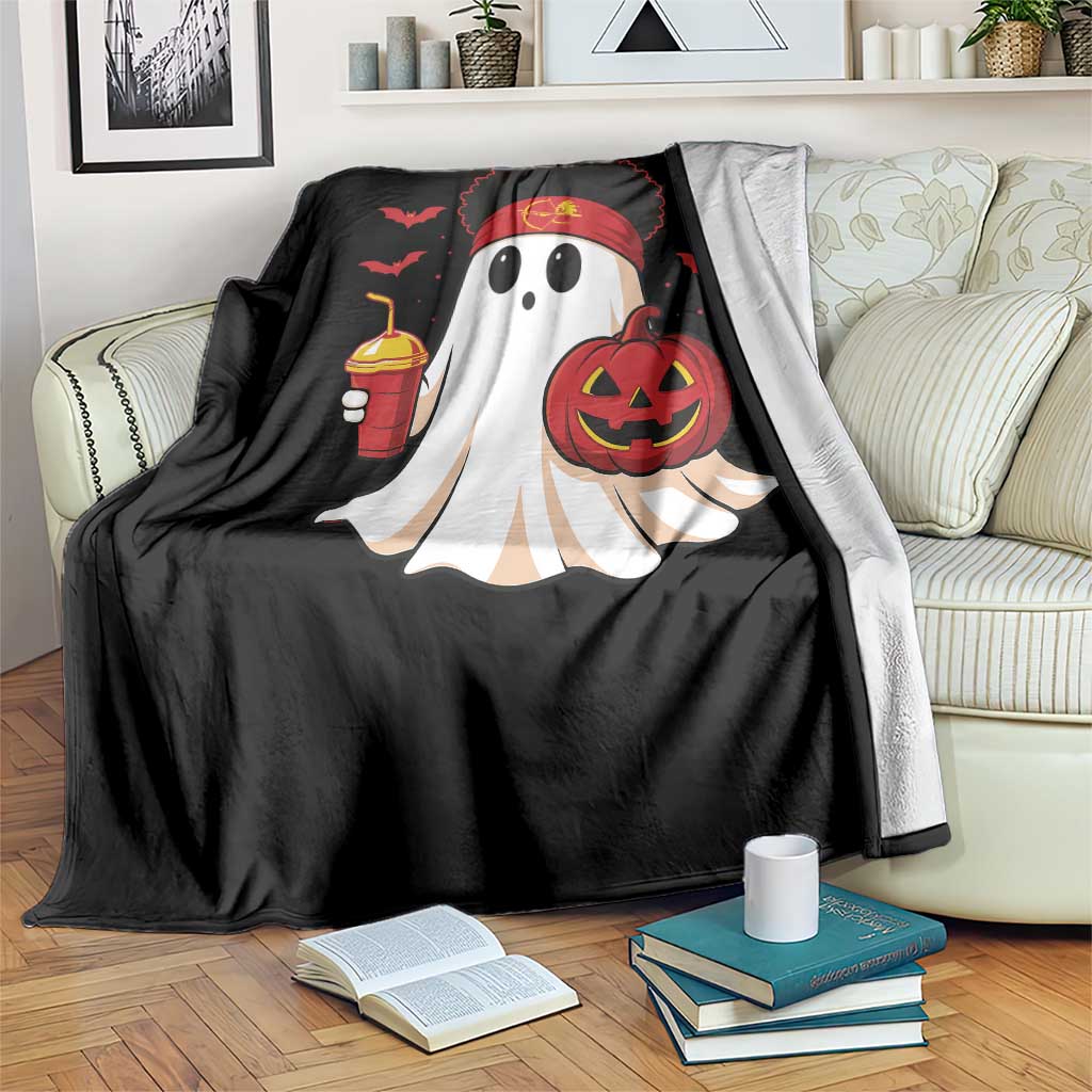 Halloween Chiefs Ghost Throw Blanket Pumpkin Ghost Costume - Wonder Print Shop
