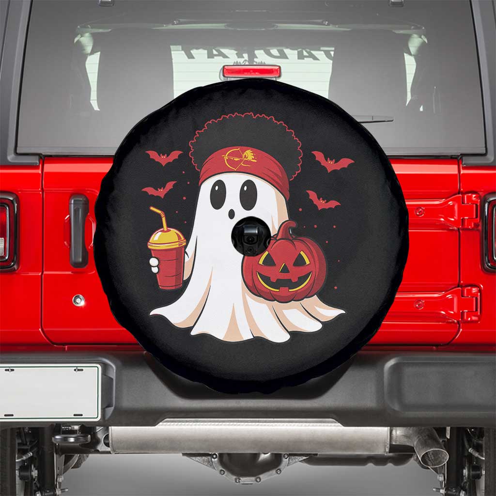 Halloween Chiefs Ghost Spare Tire Cover Pumpkin Ghost Costume - Wonder Print Shop