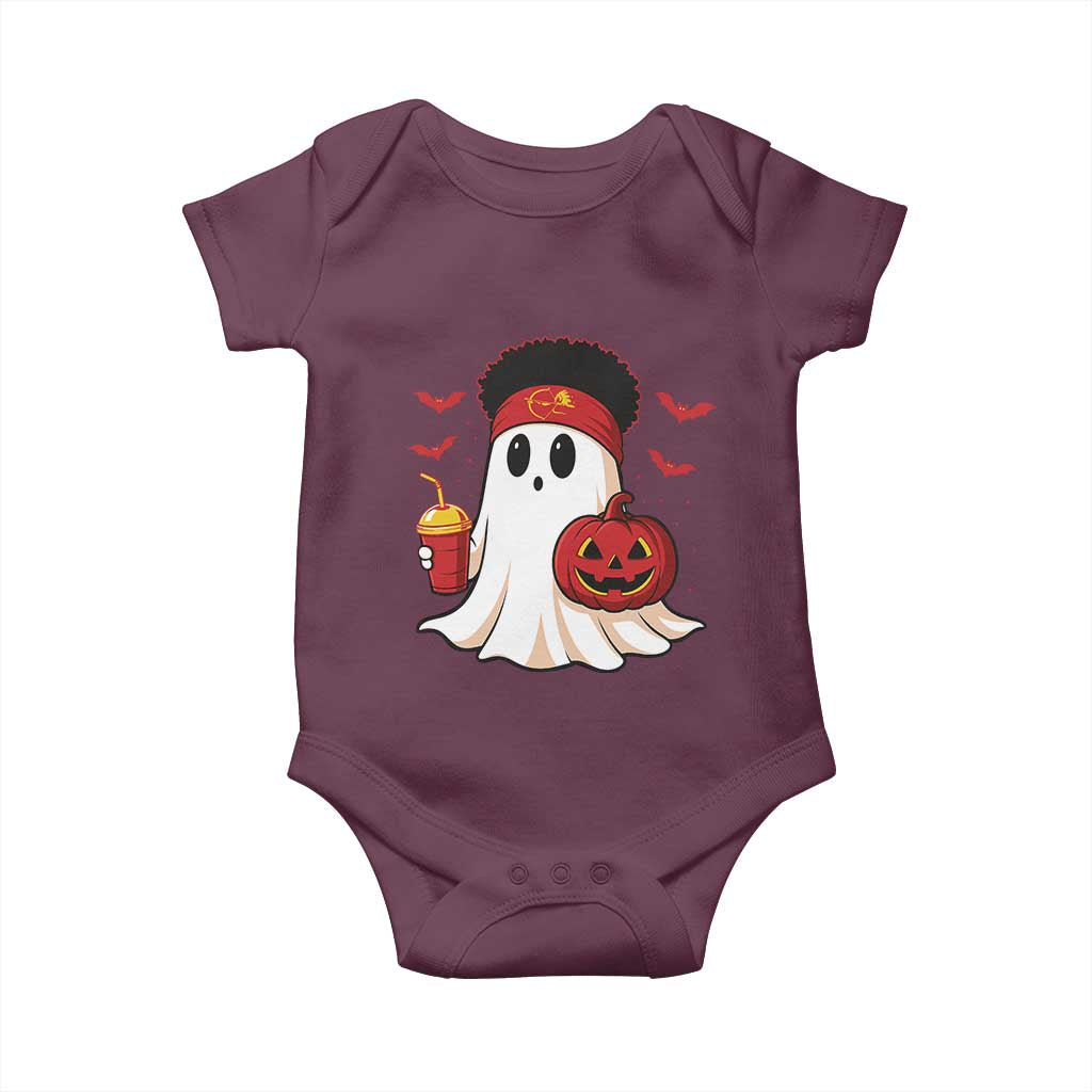 Halloween Chiefs Ghost Baby Onesie Pumpkin Ghost Costume - Wonder Print Shop