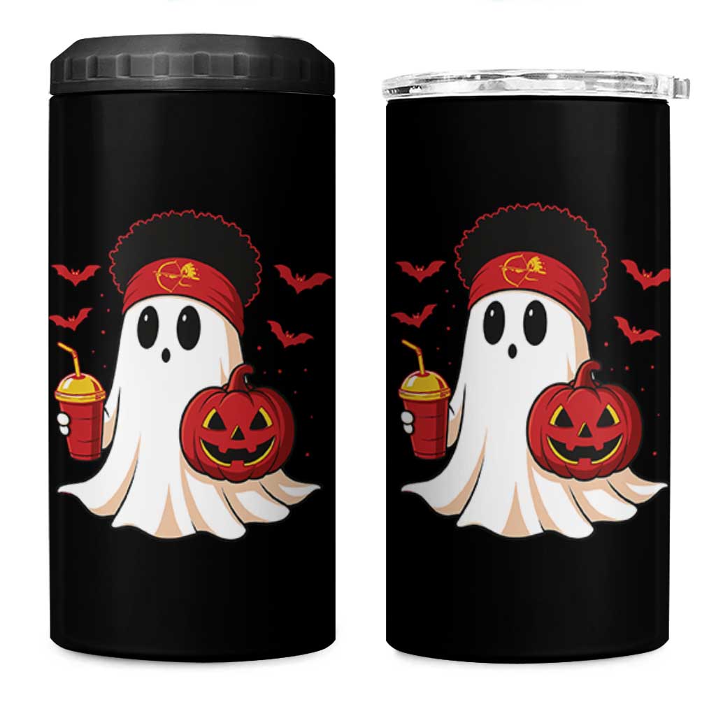 Halloween Chiefs Ghost 4 in 1 Can Cooler Tumbler Pumpkin Ghost Costume - Wonder Print Shop