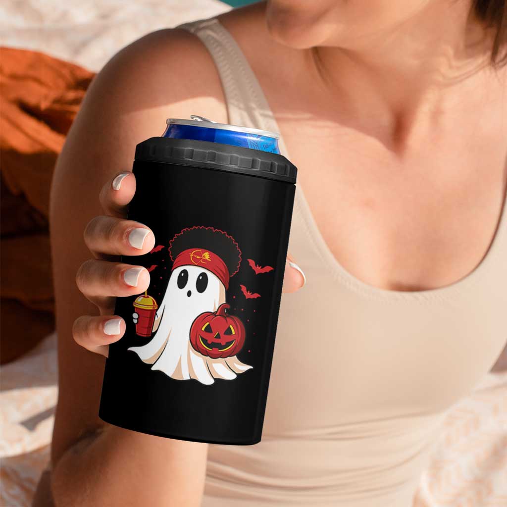 Halloween Chiefs Ghost 4 in 1 Can Cooler Tumbler Pumpkin Ghost Costume - Wonder Print Shop