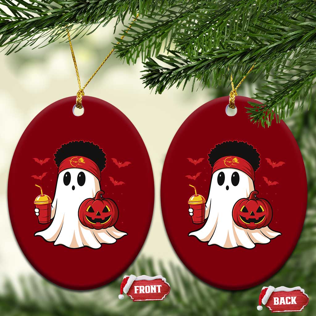 Halloween Chiefs Ghost Ceramic Ornament Pumpkin Ghost Costume - Wonder Print Shop