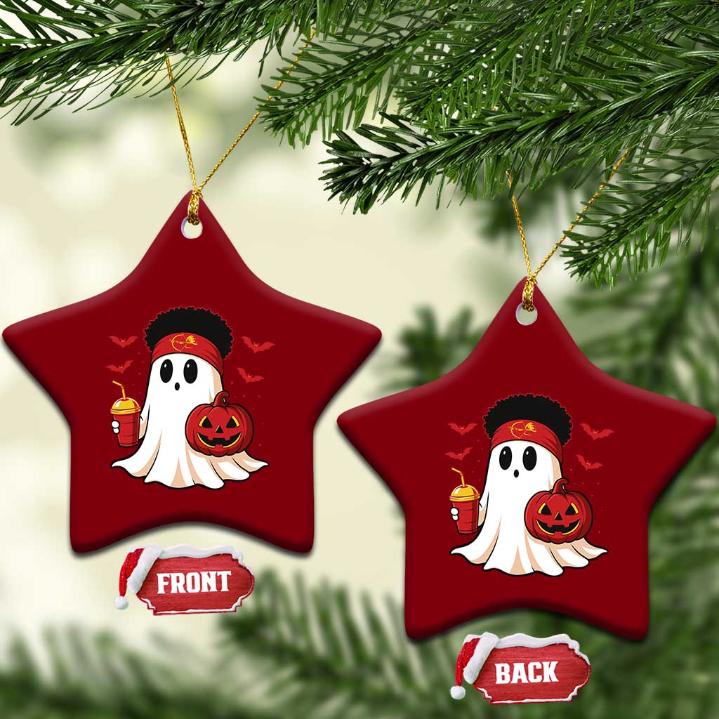 Halloween Chiefs Ghost Ceramic Ornament Pumpkin Ghost Costume - Wonder Print Shop