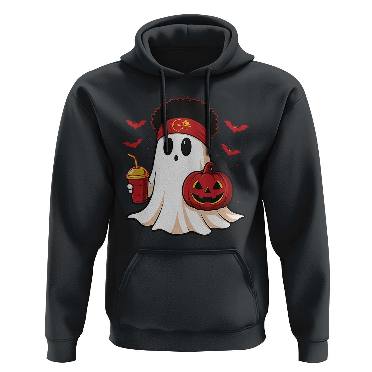 Halloween Chiefs Ghost Hoodie Pumpkin Ghost Costume - Wonder Print Shop