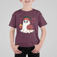 Halloween Chiefs Ghost T Shirt For Kid Pumpkin Ghost Costume - Wonder Print Shop