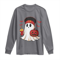 Halloween Chiefs Ghost Long Sleeve Shirt Pumpkin Ghost Costume - Wonder Print Shop