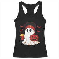 Halloween Chiefs Ghost Racerback Tank Top Pumpkin Ghost Costume - Wonder Print Shop