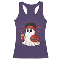 Halloween Chiefs Ghost Racerback Tank Top Pumpkin Ghost Costume - Wonder Print Shop
