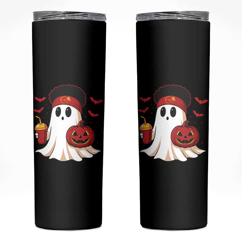 Halloween Chiefs Ghost Skinny Tumbler Pumpkin Ghost Costume - Wonder Print Shop